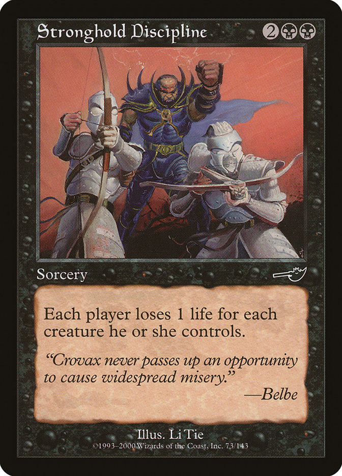 Stronghold Discipline, Nemesis Card Art