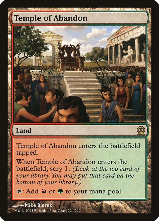 Temple of Abandon, Theros Card Art