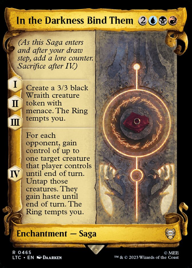 In the Darkness Bind Them, Tales Of Middle-Earth Commander Card Art