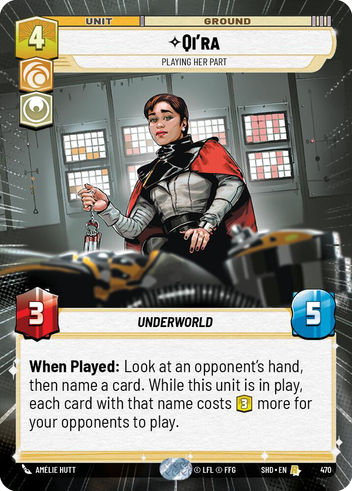 Qi'ra, Playing Her Part - Hyperspace Foil
