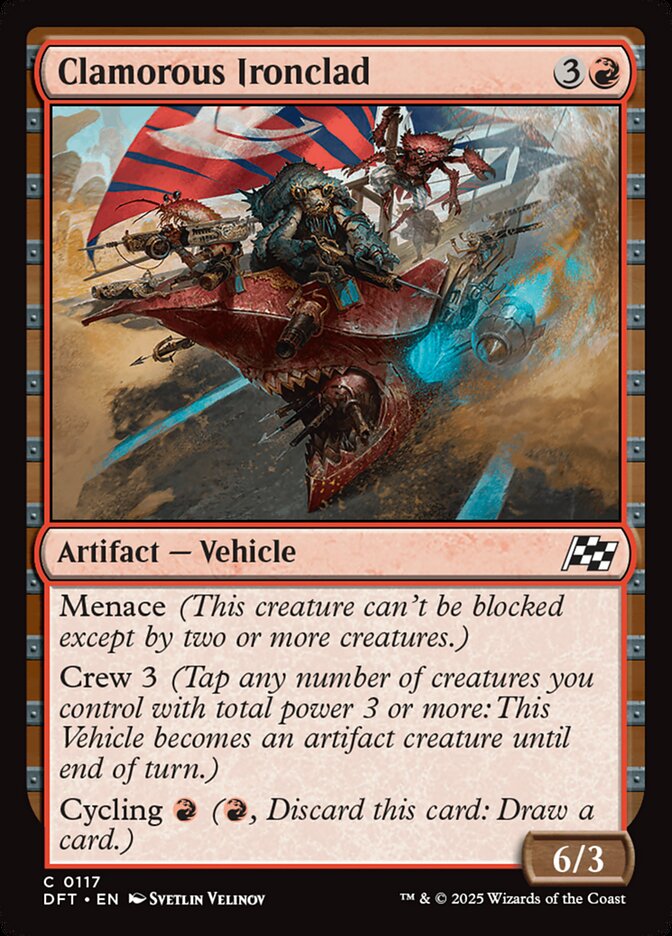 Clamorous Ironclad, Aetherdrift Card Art