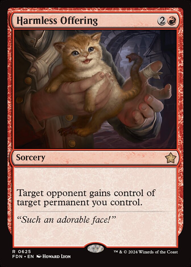 Harmless Offering, Foundations Card Art