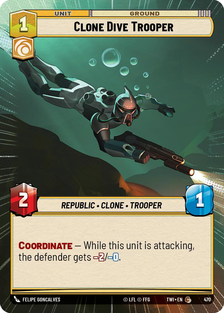 Clone Dive Trooper, Twilight of the Republic Card Art