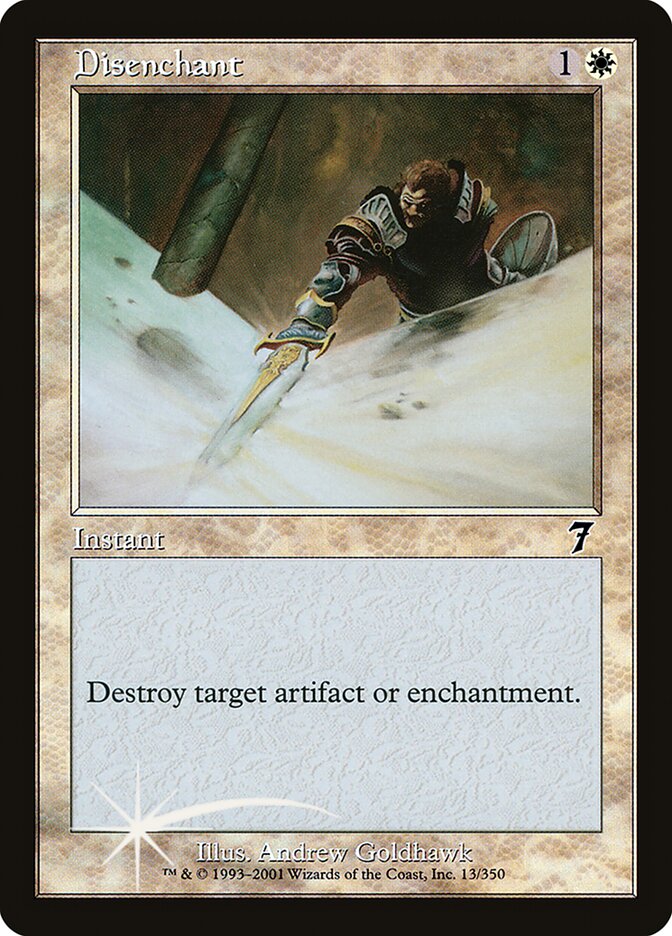 Disenchant, Seventh Edition Card Art