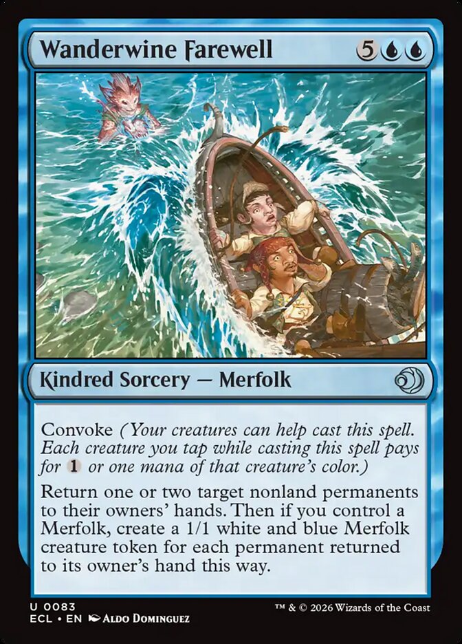 Wanderwine Farewell, Lorwyn Eclipsed Card Art