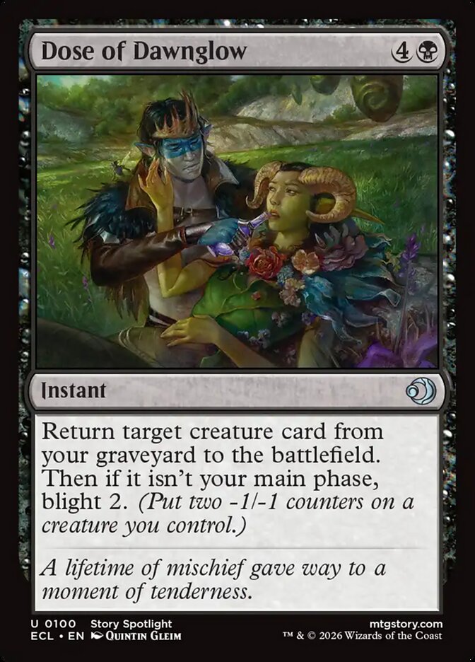 Dose of Dawnglow, Lorwyn Eclipsed Card Art