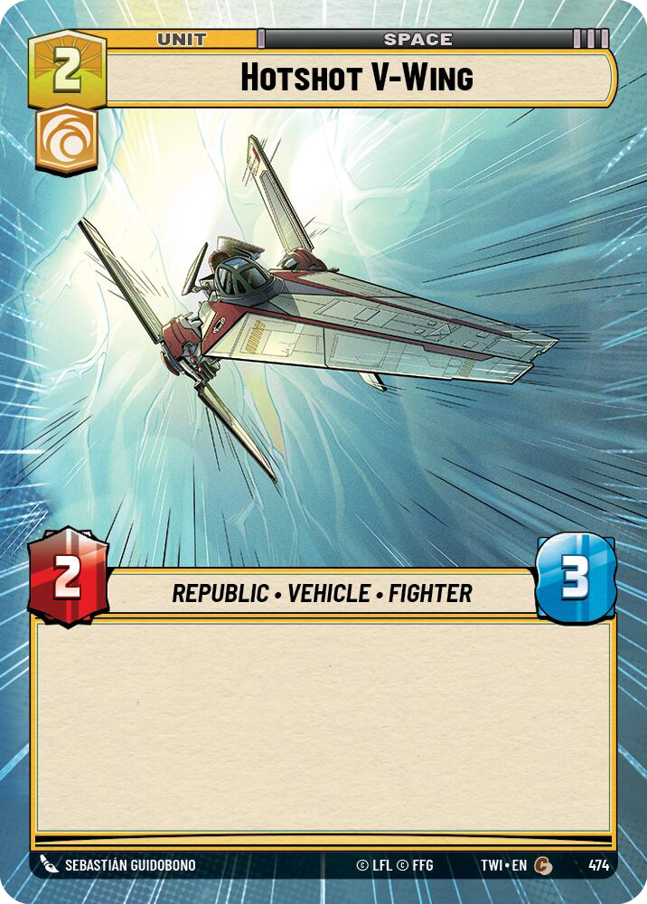 Hotshot V-Wing, Twilight of the Republic Card Art