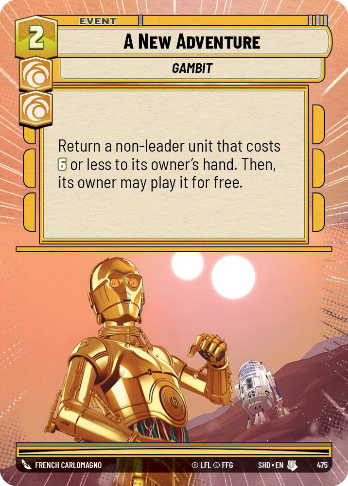 A New Adventure, Shadows of the Galaxy Card Art