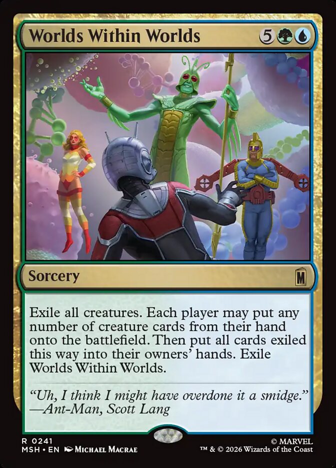 Worlds Within Worlds, Marvel Super Heroes Card Art