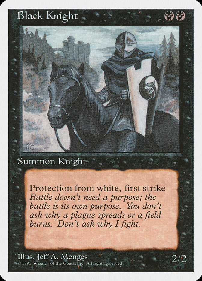 Black Knight, Fourth Edition Card Art