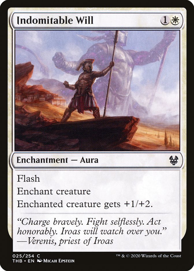 Indomitable Will, Theros beyond death Card Art