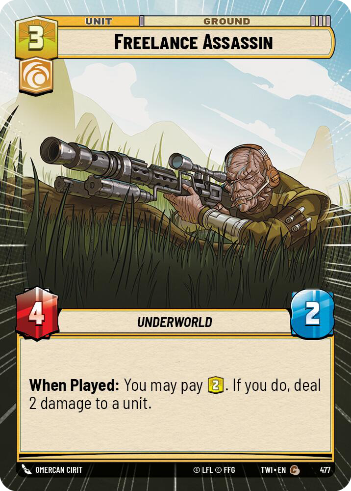 Freelance Assassin, Twilight of the Republic Card Art