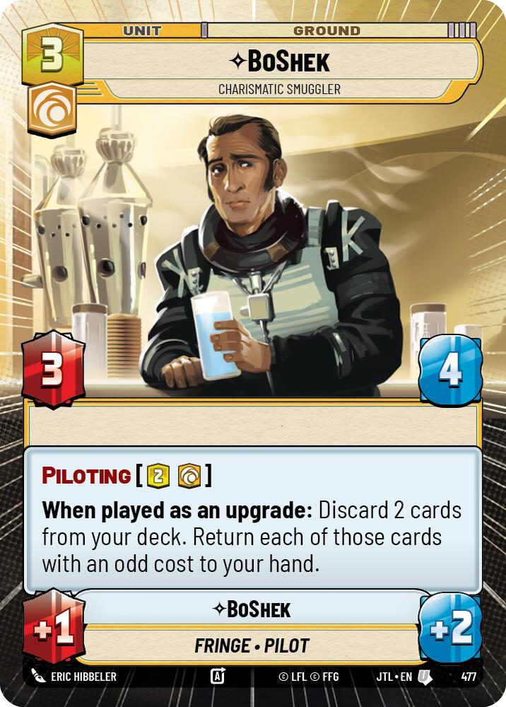 BoShek, Charismatic Smuggler, Jump to Lightspeed Card Art