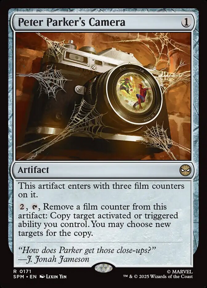 Peter Parker's Camera, Marvel'S Spider-Man Card Art