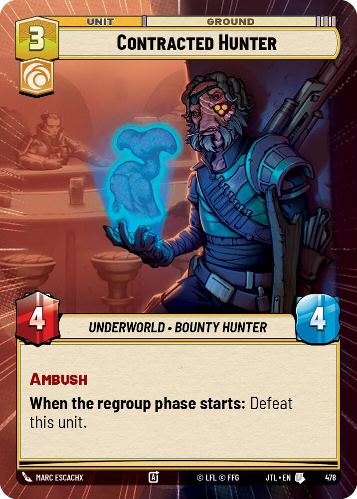 Contracted Hunter, Jump to Lightspeed Card Art