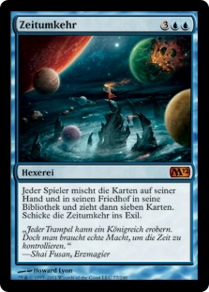 Time Reversal, Magic 2012 Card Art