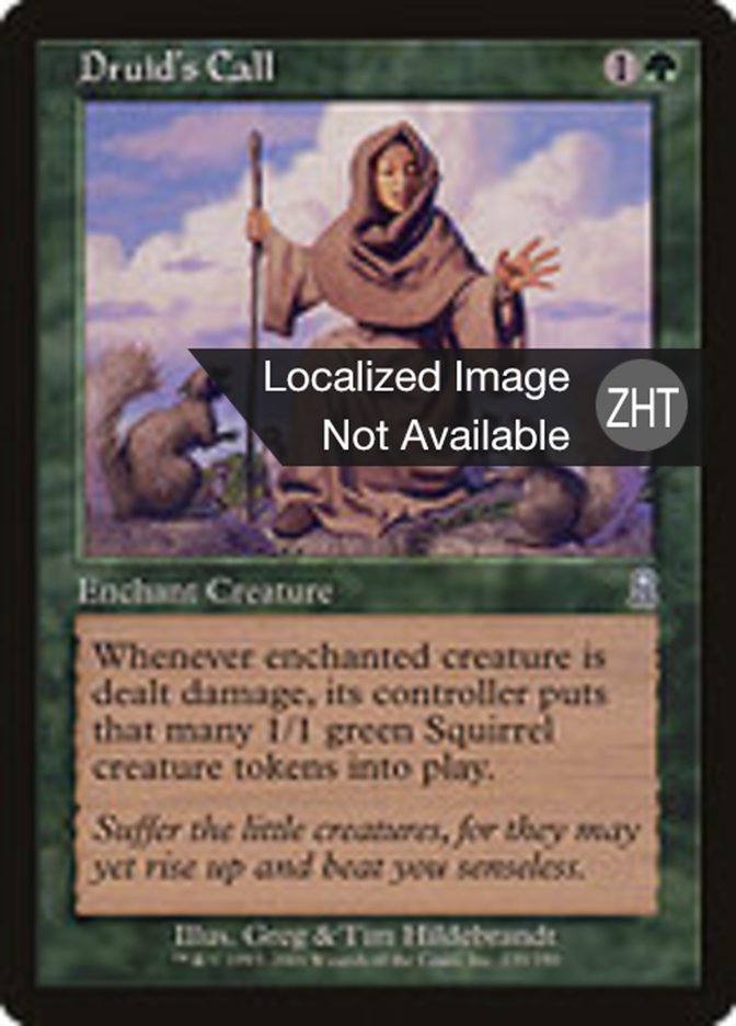 Druid's Call, Odyssey Card Art