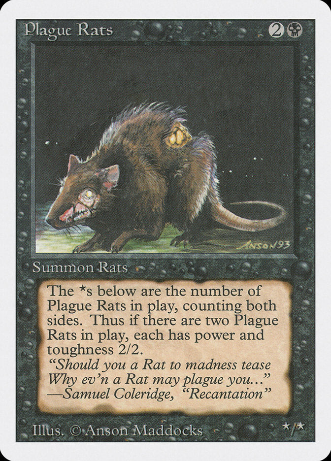 Plague Rats, Revised Edition Card Art