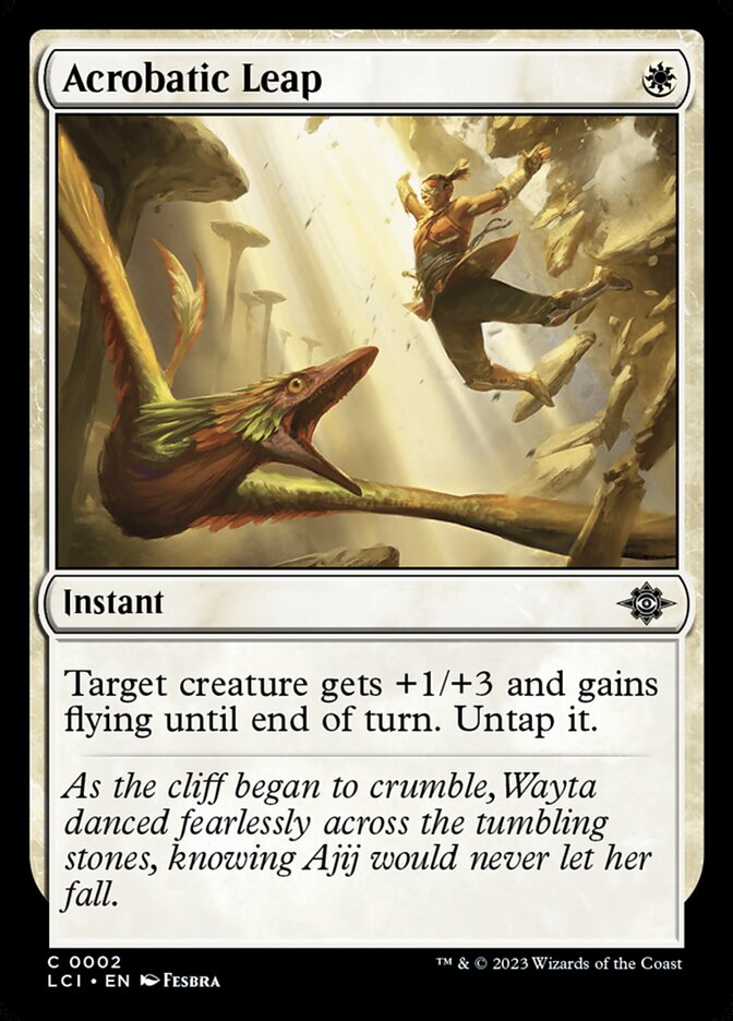 Acrobatic Leap, The lost caverns of ixalan Card Art