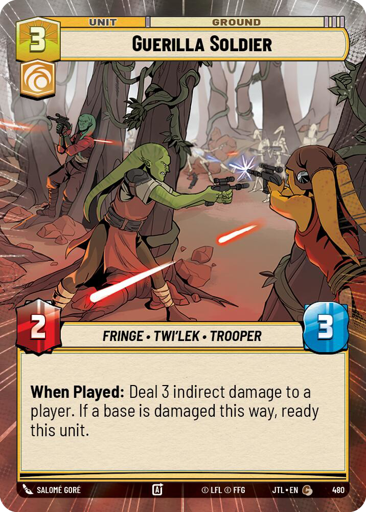 Guerilla Soldier, Jump to Lightspeed Card Art