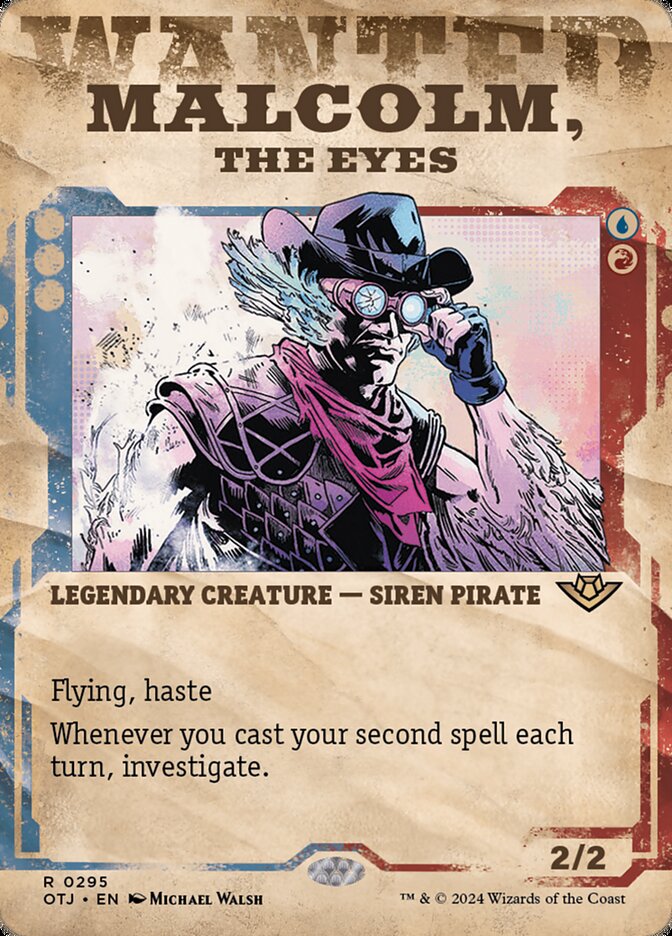 Malcolm, the Eyes, Outlaws Of Thunder Junction Card Art