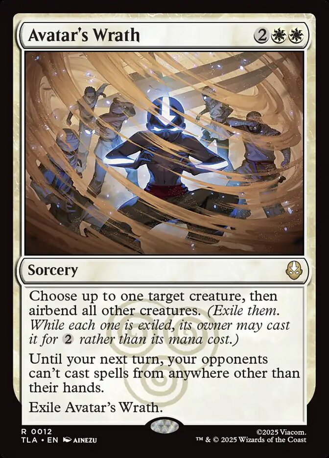 Avatar's Wrath, Avatar: The Last Airbender Card Art