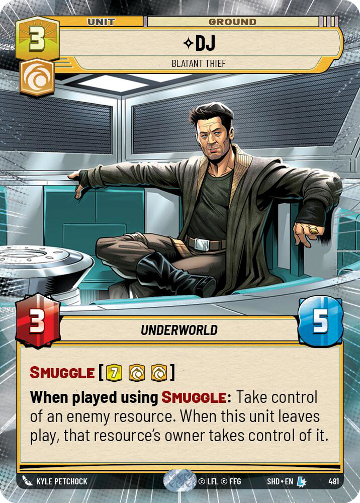 DJ, Blatant Thief, Shadows of the Galaxy Card Art