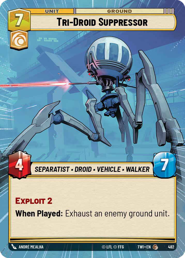 Tri-Droid Suppressor, Twilight of the Republic Card Art