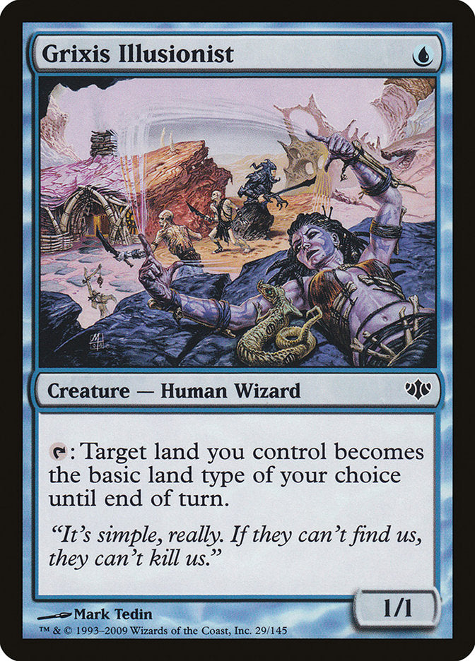 Grixis Illusionist, Conflux Card Art