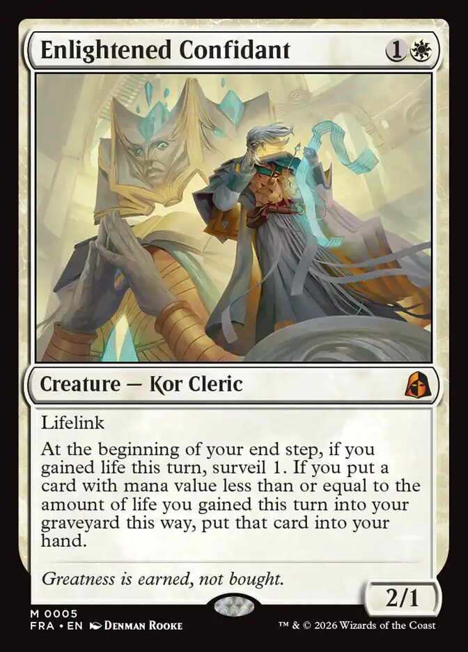 Enlightened Confidant, Reality Fracture Card Art