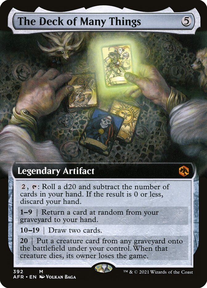The Deck of Many Things, Adventures In The Forgotten Realms Card Art