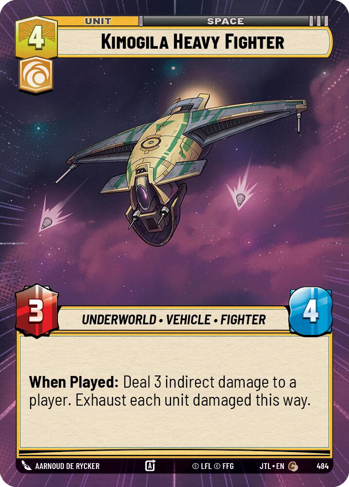 Kimogila Heavy Fighter, Jump to Lightspeed Card Art