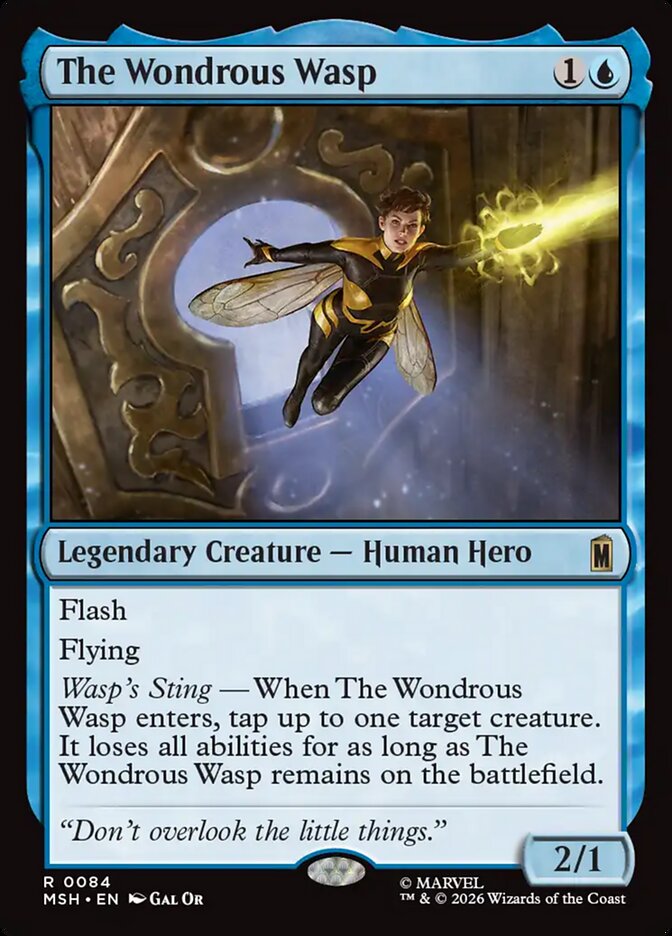 The Wondrous Wasp, Marvel Super Heroes Card Art