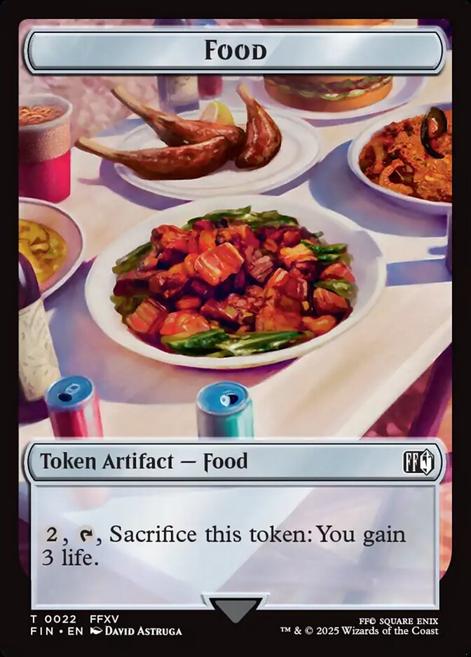 Food, Final fantasy tokens Card Art