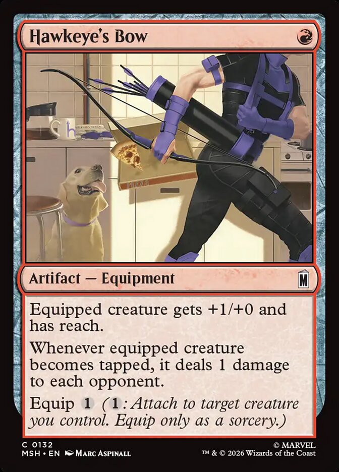 Hawkeye's Bow, Marvel Super Heroes Card Art
