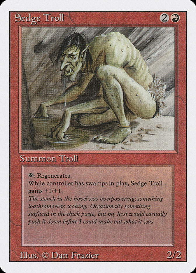 Sedge Troll, Revised edition Card Art