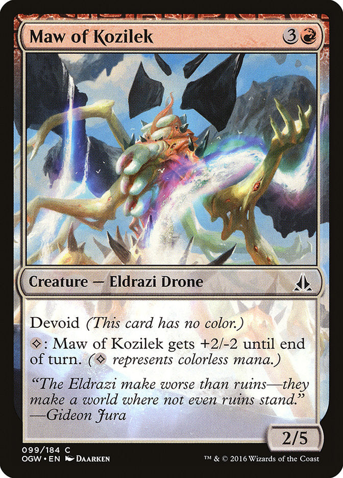 Maw of Kozilek, Oath of the gatewatch Card Art
