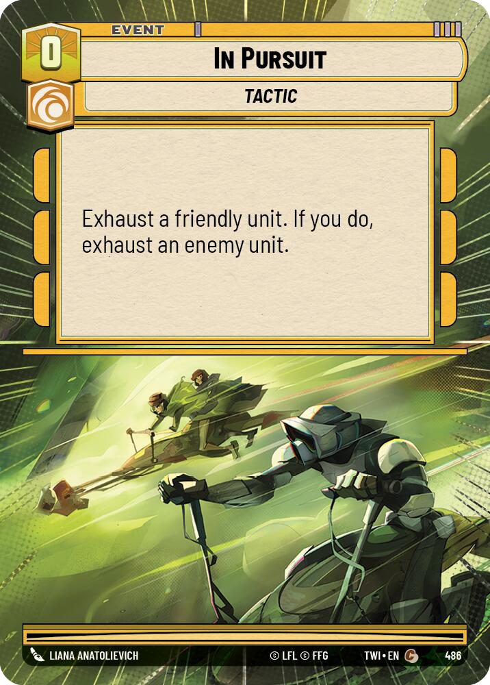 In Pursuit, Twilight of the Republic Card Art