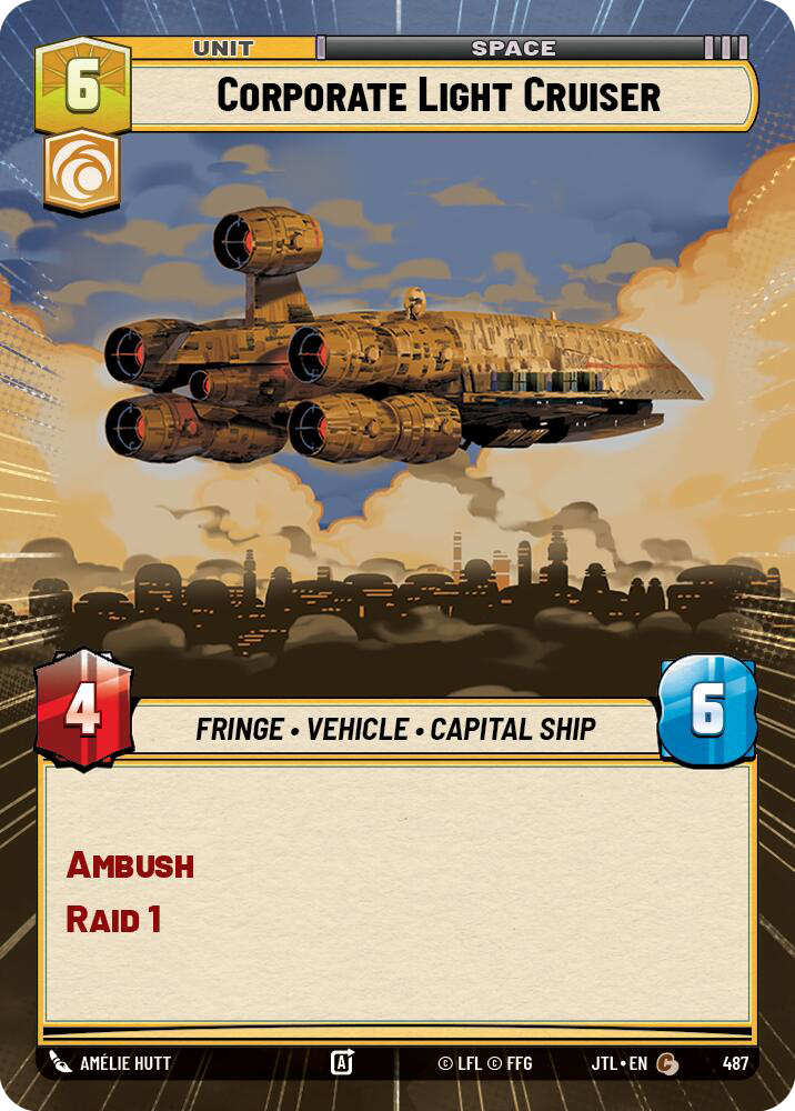 Corporate Light Cruiser, Jump to Lightspeed Card Art
