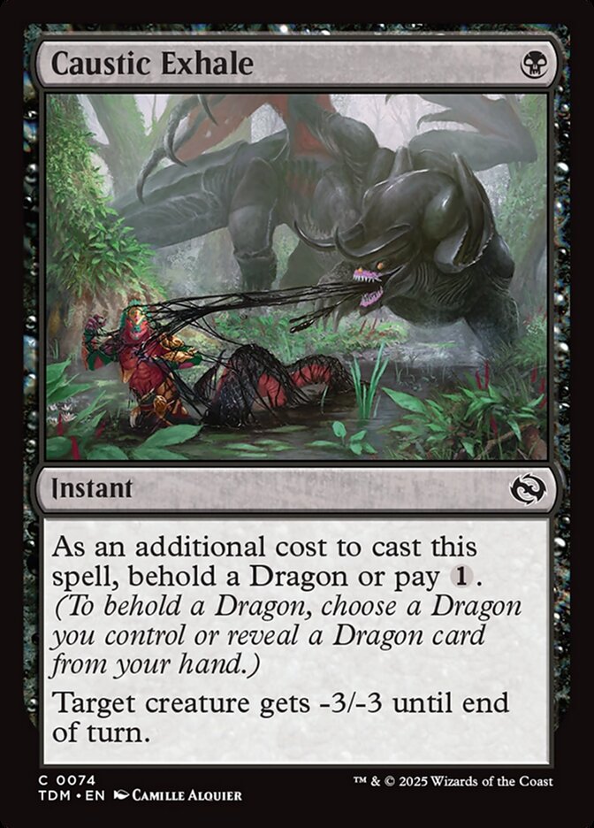 Caustic Exhale, Tarkir: dragonstorm Card Art