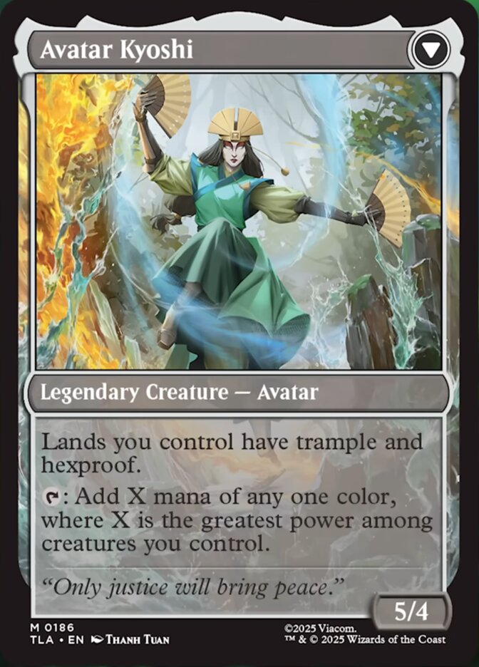 The Legend of Kyoshi // Avatar Kyoshi, Avatar: The Last Airbender Card Art