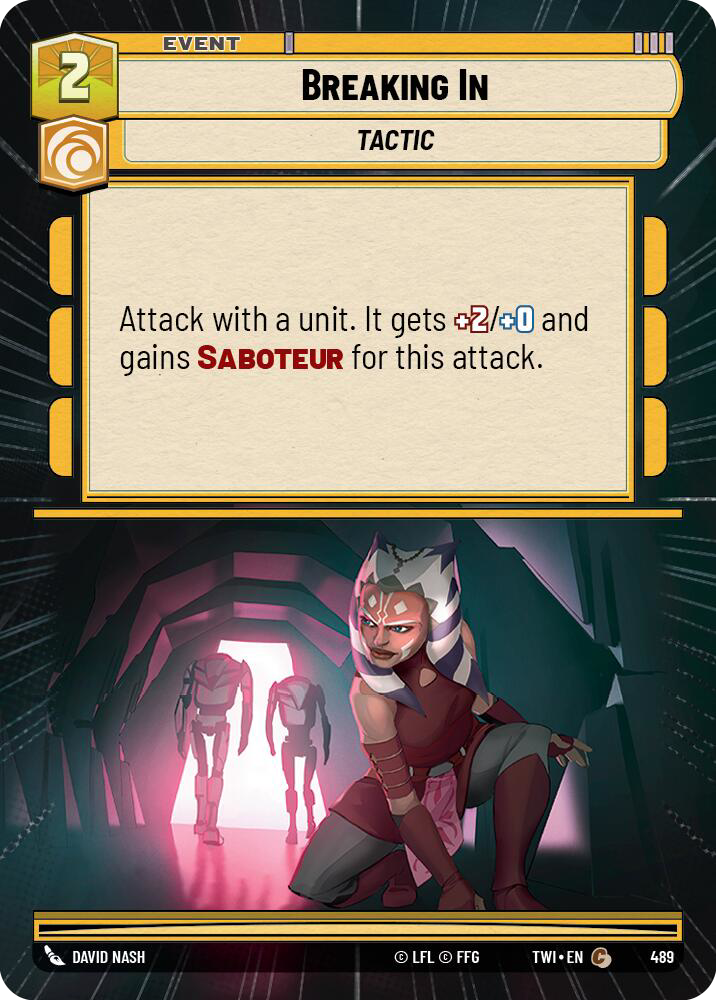 Breaking In, Twilight of the Republic Card Art