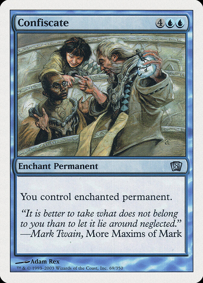 Confiscate, Eighth Edition Card Art