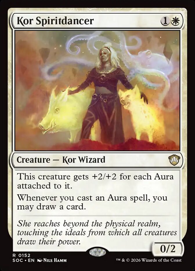 Kor Spiritdancer, Secrets Of Strixhaven Commander Card Art