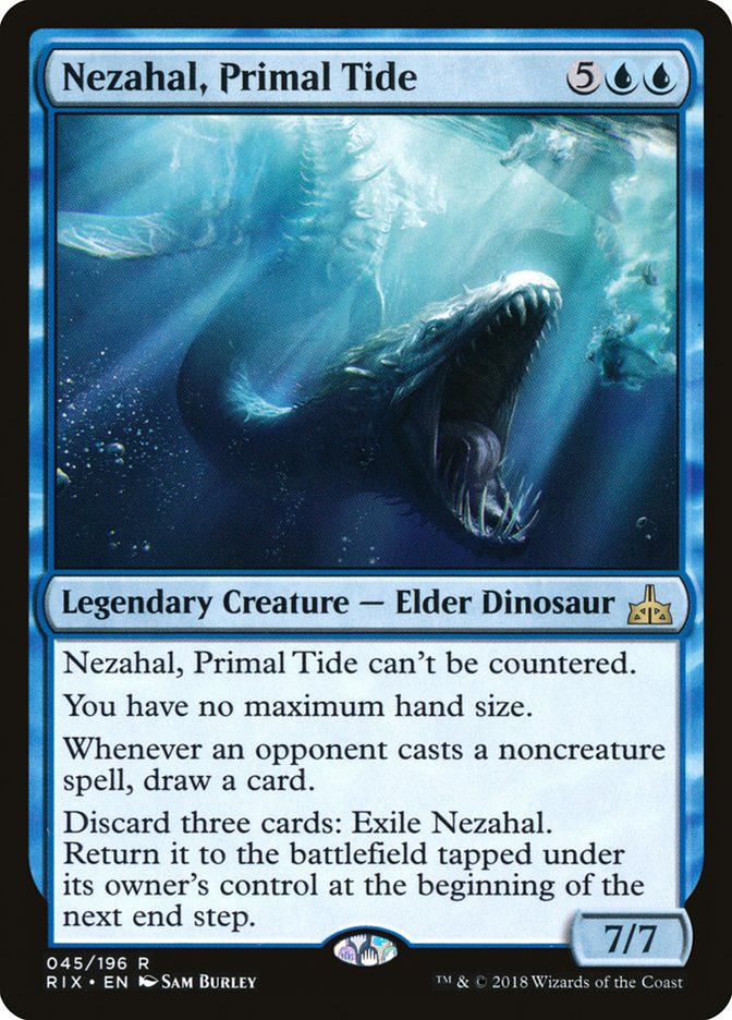 Nezahal, Primal Tide, Rivals Of Ixalan Card Art