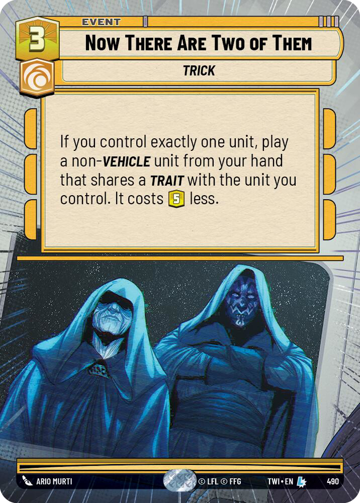 Now There Are Two of Them, Twilight of the Republic Card Art