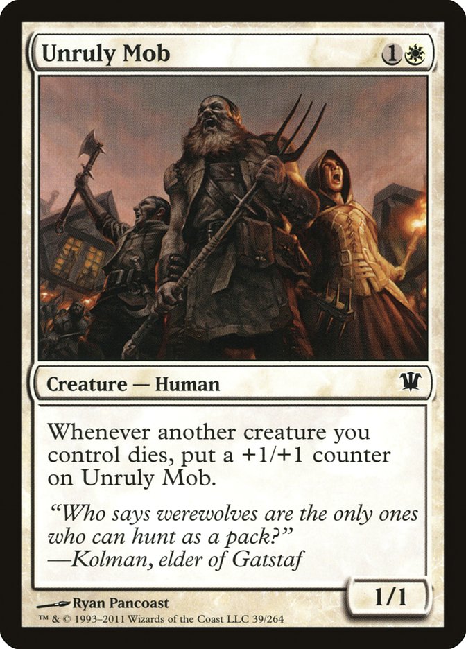 Unruly Mob, Innistrad Card Art