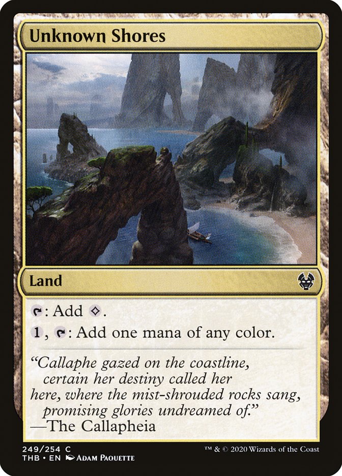 Unknown Shores, Theros beyond death Card Art