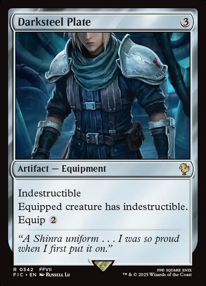 Darksteel Plate, Final fantasy commander Card Art