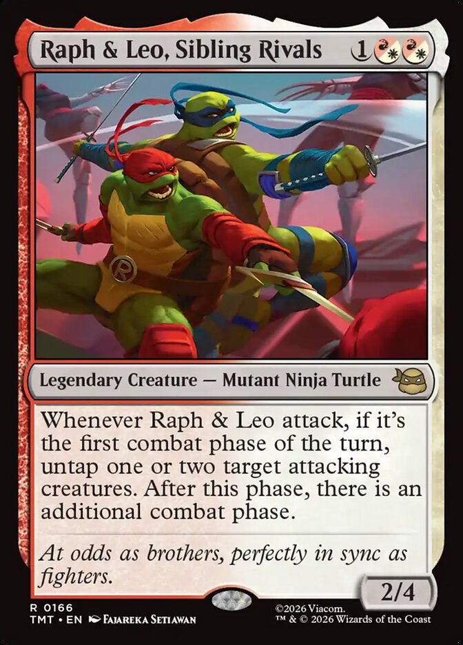 Raph & Leo, Sibling Rivals, Teenage Mutant Ninja Turtles Card Art